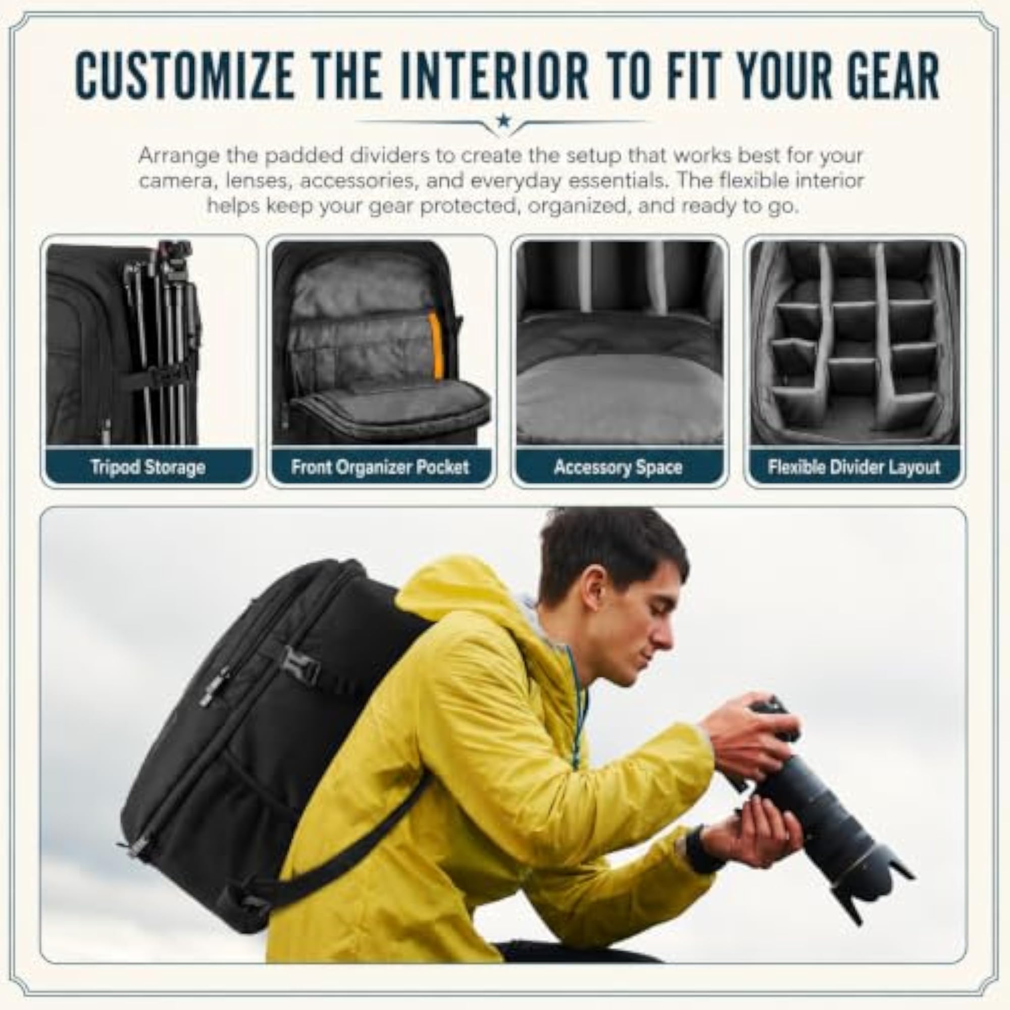 Alpine 200 Compact Camera Backpack for DSLR Cameras
